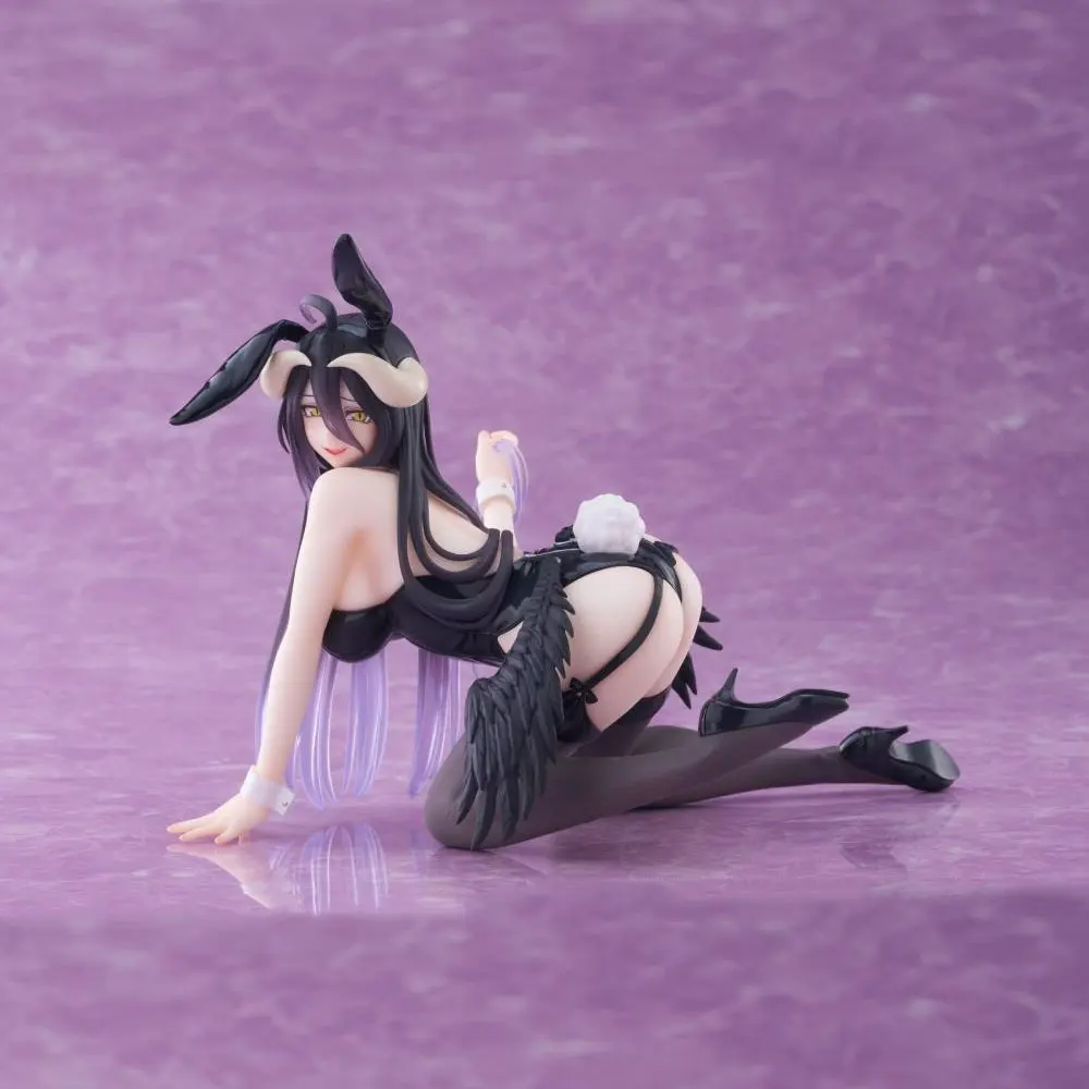 Figura de OVERLORD de Anime de 13CM, albedo, chica conejito arrodillada, modelo de Anime, juguetes, colección de regalos, adornos de decoración de PVC