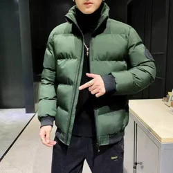 2024 New Thickened Autumn/winter Men's Sports Cotton Coat Stand Collar Cardigan Outdoor Padded Jacket Casual Jacket Warm Coat