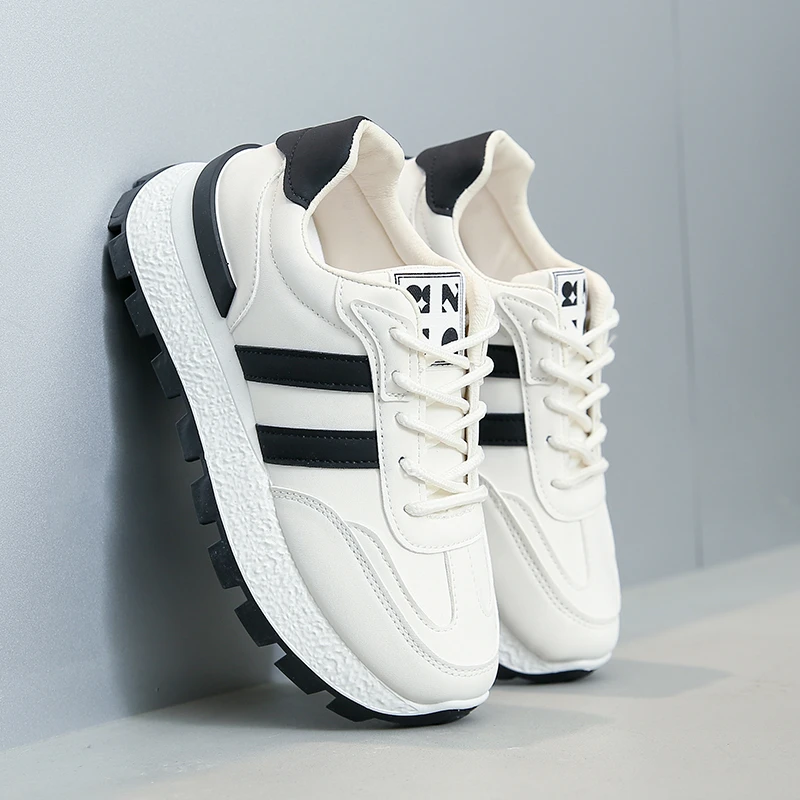 حجم كبير أحذية رياضية نسائية زوجين محايد الجري أحذية رياضية باطن سميكة في الهواء الطلق أحذية مشي موضة عدم الانزلاق اللياقة البدنية المدربين #3