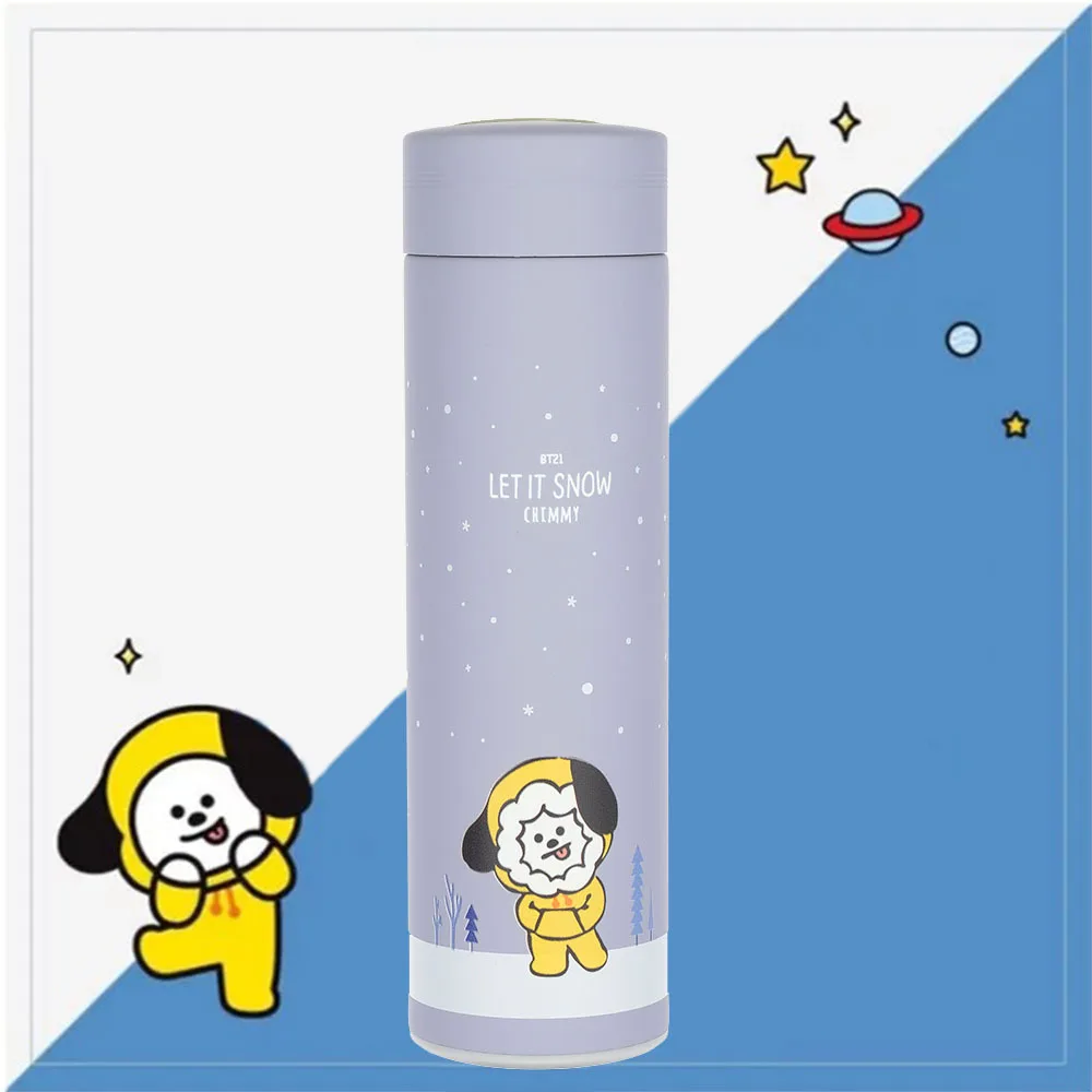 BT21 Korean Surrounding Water Cup Official Same Style Warm Cup Creative Cute Stainless Steel Cup Student Autumn/Winter