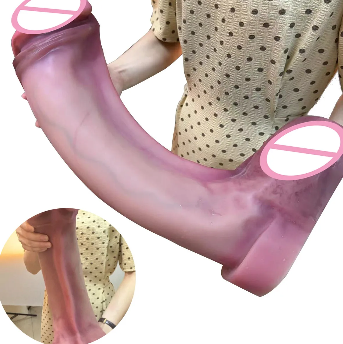 4.92in Giant Dildo Xxxl 50cm Long Dildos Big Penis Silicone Dildo Realistic Huge Dong Huge Big Size Sex Toy Torso Half Body Dild