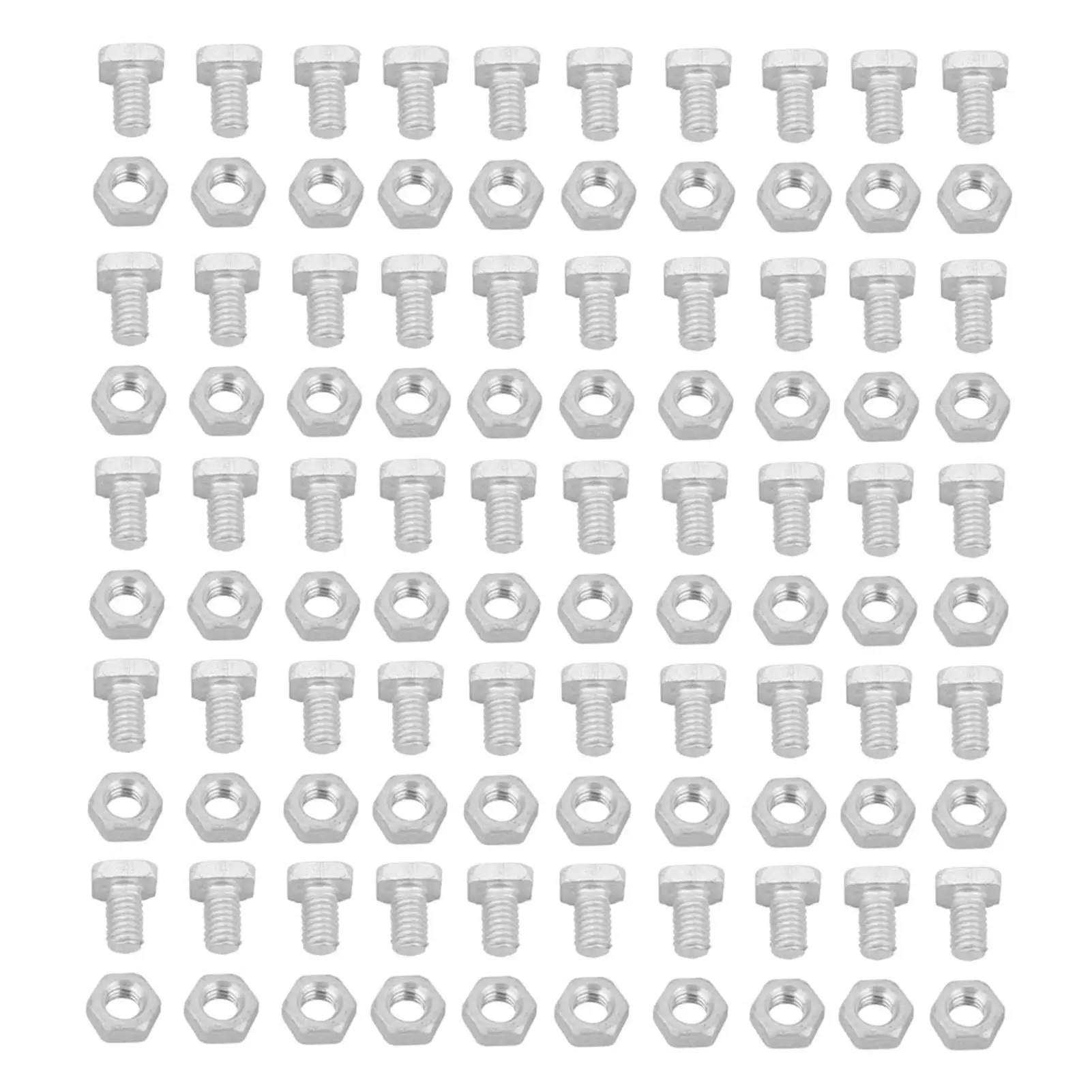 50pcs Aluminum Nuts & Bolts Set for greenhouse Gardening Tools - Essential Accessory Kit