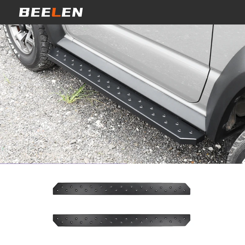 

Steel Side Step Pedal Side Skirts Protector Bars Rail Trim for Suzuki Jimny 3-Door 2019+ Exterior Car Accessories