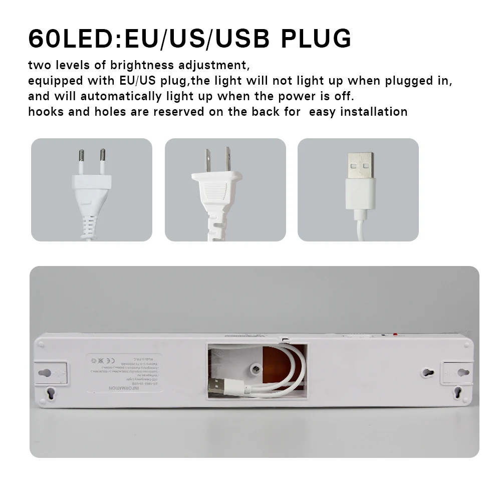 ไฟฉุกเฉิน LED 30/60 พร้อมแบตเตอรี่สํารองไฟอพยพเชิงพาณิชย์ไฟทางออกโคมไฟดับเพลิงแบบชาร์จไฟได้