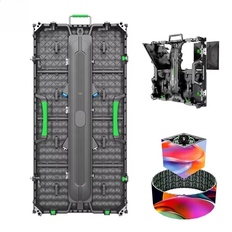 P3.91 Indoor Smart Curved Rental Events Never Black  Screen Pantallas  Display Video Wall Panel