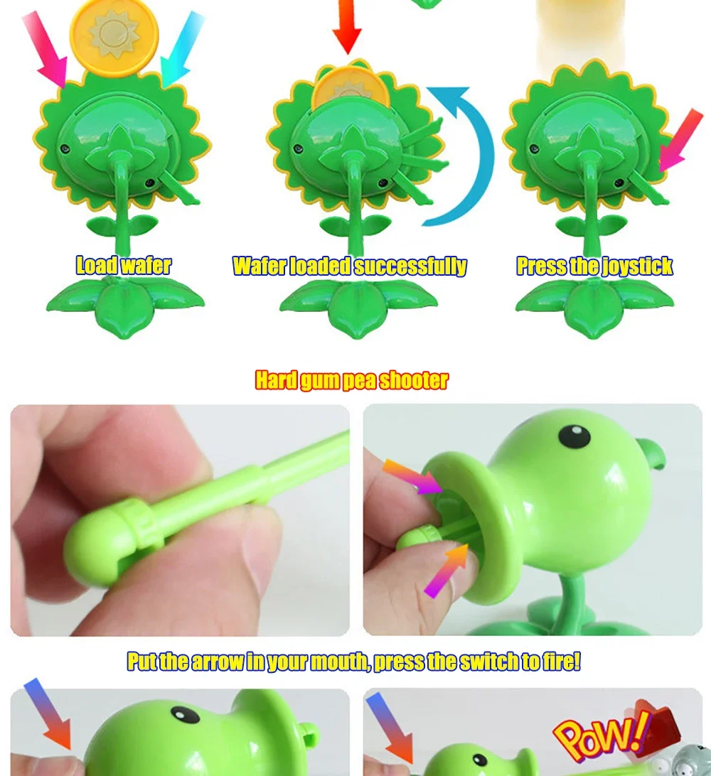 PLANTS VS ZOMBIES PVZ Pea Shooter Boss Actionfigur Modell Spielzeug Puppen Schießen Dave Allstar Spielzeug Kinder Geschenke für Jungen – Detail 3