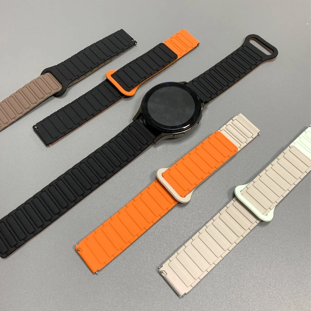 For Zeblaze Btalk 3 Pro/Plus Silicone Band For Zeblaze Stratos 2 Ultra/Ares 3 Pro/ibe 7 Pro Sport Wristband 22mm Magnetic Straps