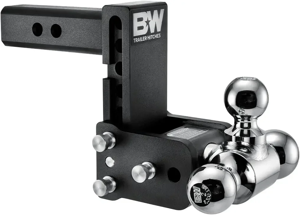 

Authenticity guarantee.Trailer Hitches Tow & Stow Adjustable Trailer Hitch Ball Mount - Fits 2" Receiver, Tri-Ball (1-7/8" x 2"