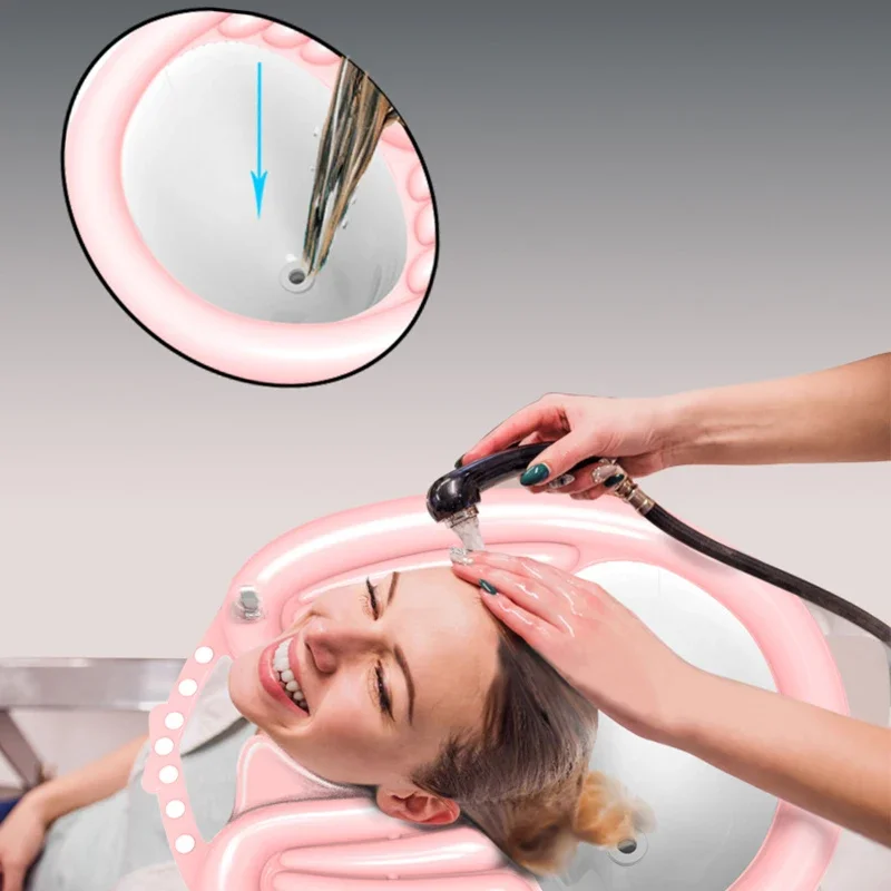 Portable Inflatable Hair Washing Tray, Shampoo Bowl, Cutting Hair without a Salon Chair, Handicapped Pregnant Woman Kid