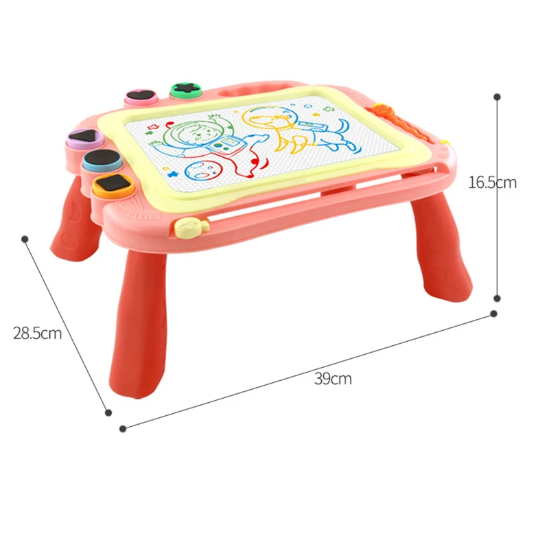 เด็ก Magnetic Drawing โต๊ะของเล่นเด็กจิตรกรรม Board โต๊ะศิลปะหัตถกรรมการศึกษาการเรียนรู้สีเครื่องมือของเล่นสำหรับสาว