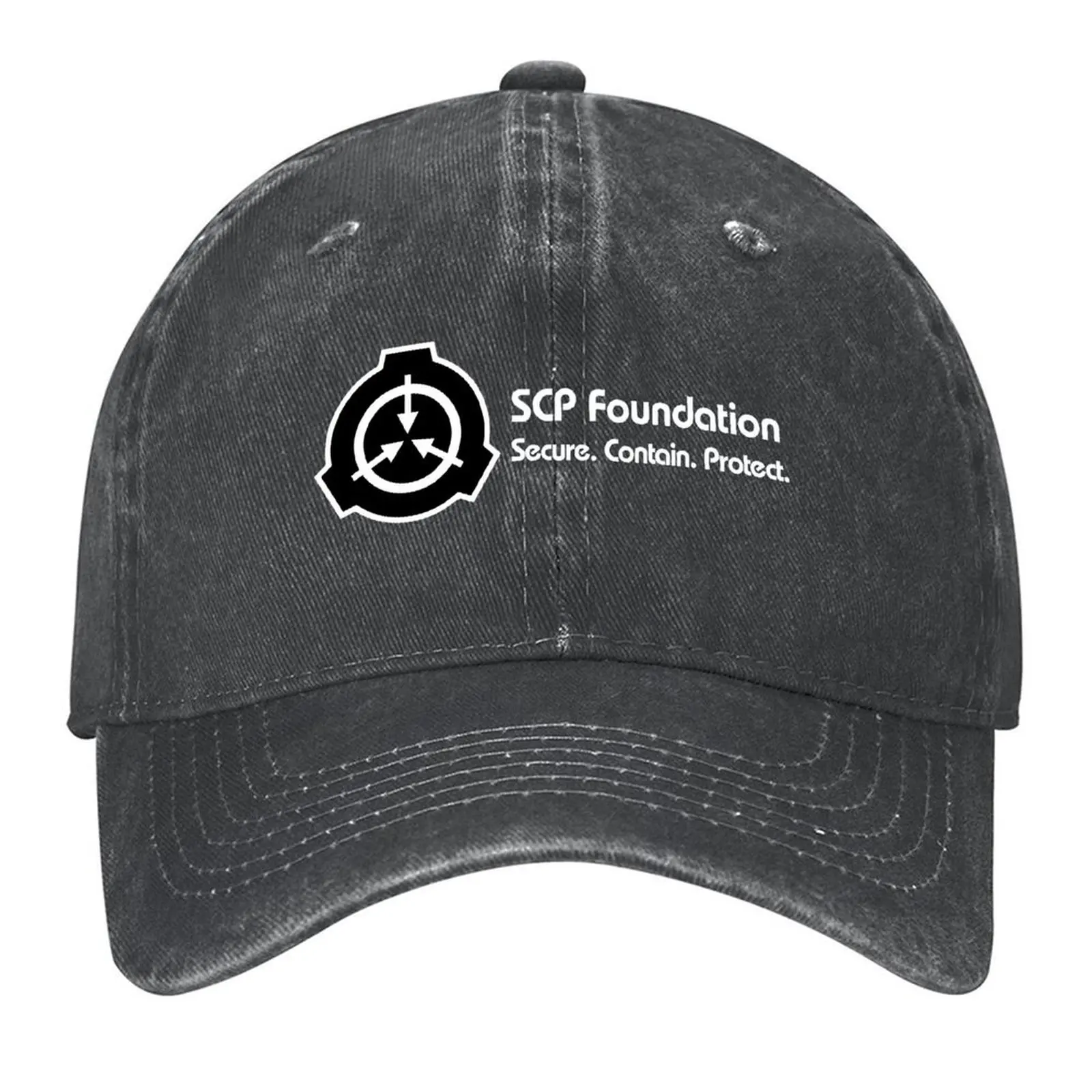 

SCP Foundation (on Black) Baseball Cap Christmas Hat custom Hat Hat Baseball Cap men For Women 2025 Men's