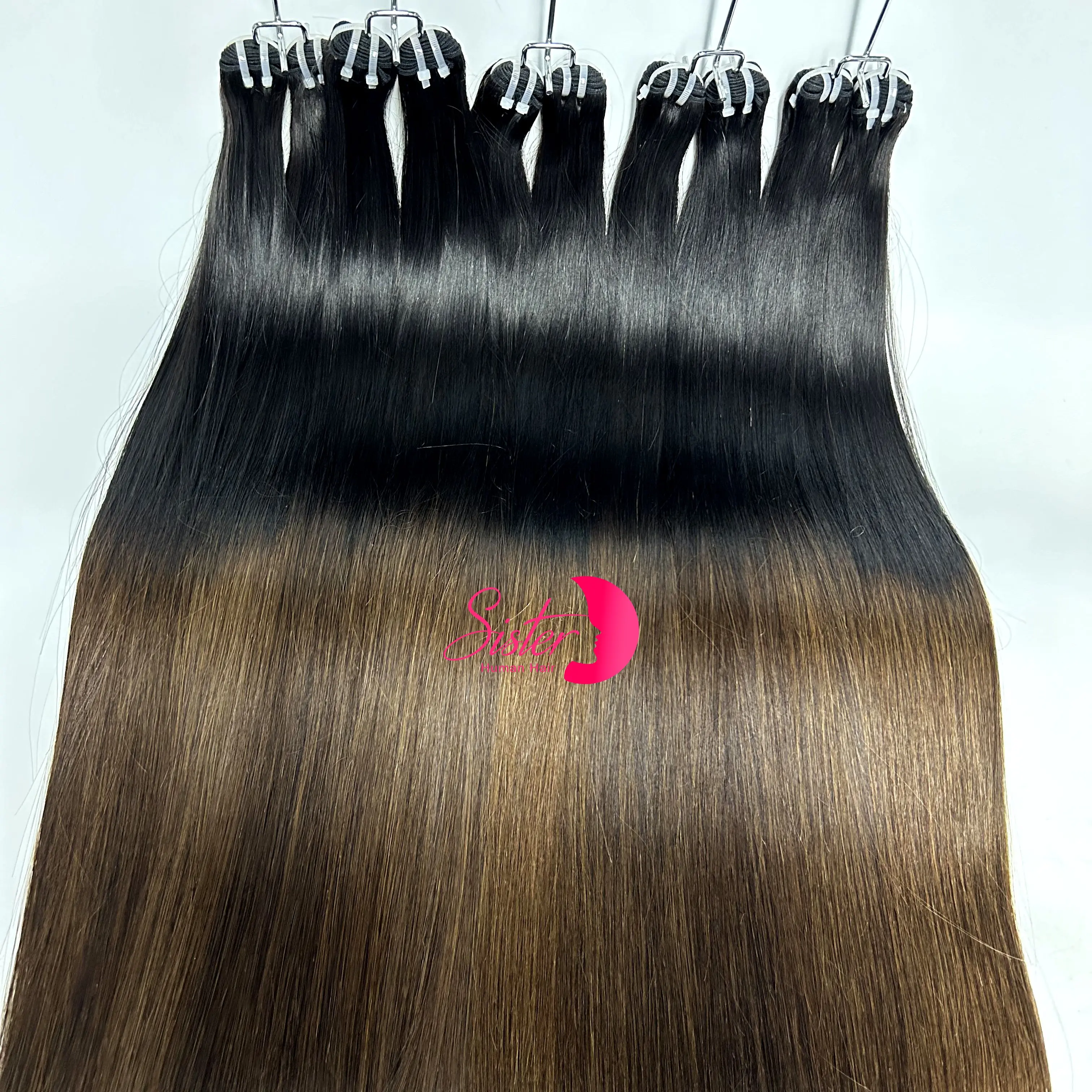 24 26Inch 16A Double Drawn Vietnamese Human Hair Bundles 100% Unprocessed Bone Straight Virgin Hair Extensions for Women