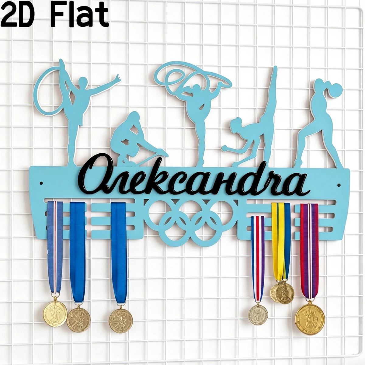 1Pc Custom gymnastics Wooden Medal Holder,Home Room Wall Decor,Sports Records Award Storge,Ideal Birthday Wedding Match Gift