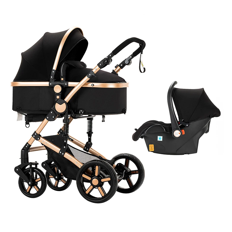 Baby Stroller 3 in 1 Baby Stroller Baby Car Portable Trolley 2024 New High Landscape Travel Pram Newborn Foldable Baby Stroller