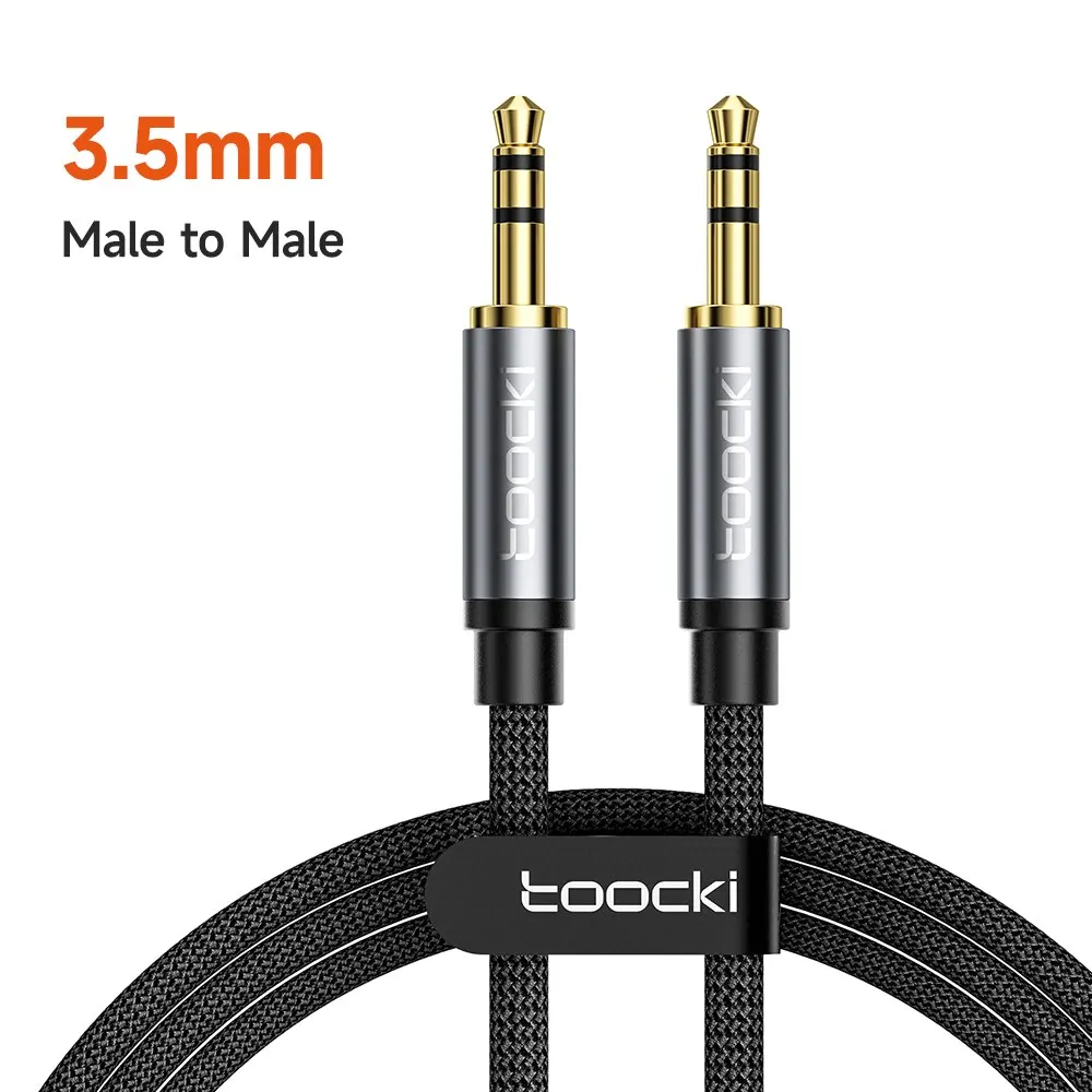 Toocki aux kabel lautsprecher kabel 3,5mm buchse männlich zu männlich audio kabel für auto kopfhörer adapter xiaomi samsung aux kabel