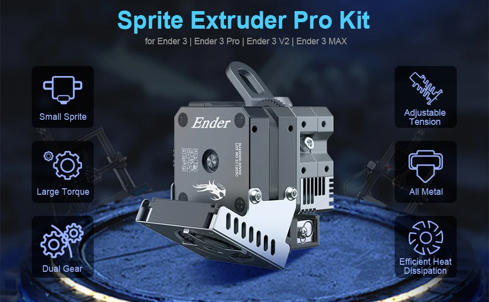 Creality Sprite Extruder Pro Kit Atualização Direct Drive All