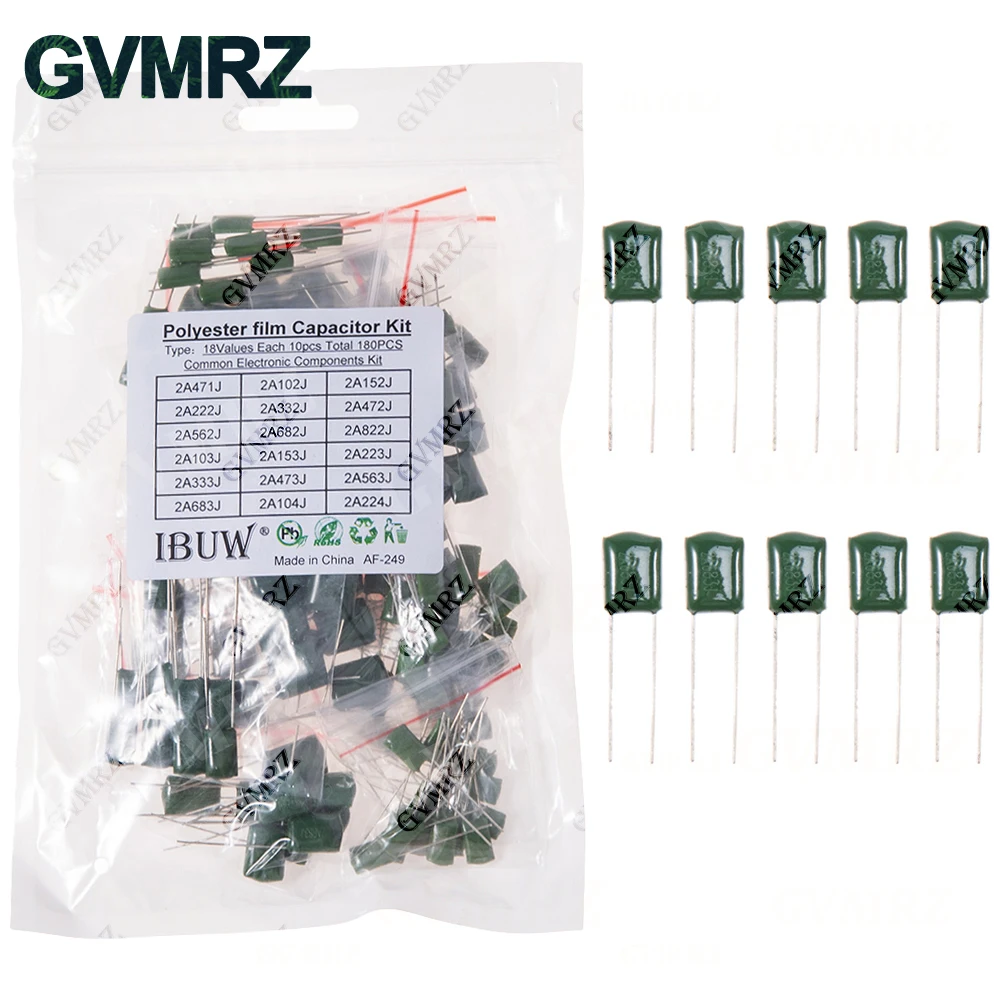 Polyester Film Capacitor KIT 330PF 470PF 560PF 102 222 472 103 223 333 473 104 1NF 2.2NF 10NF 22NF 47NF 100NF 0.1UF