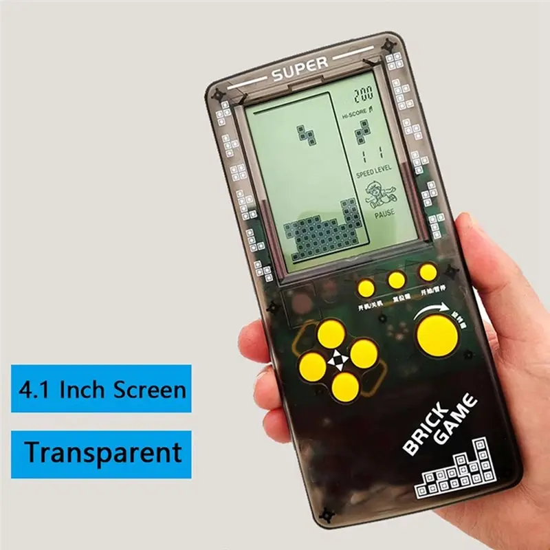 【NOWA KONSOLA A09R!】 Przenośna konsola do gier Tetris, ładowana przez USB, 4,1-calowy retro odtwarzacz gier — zdjęcie produktu 4