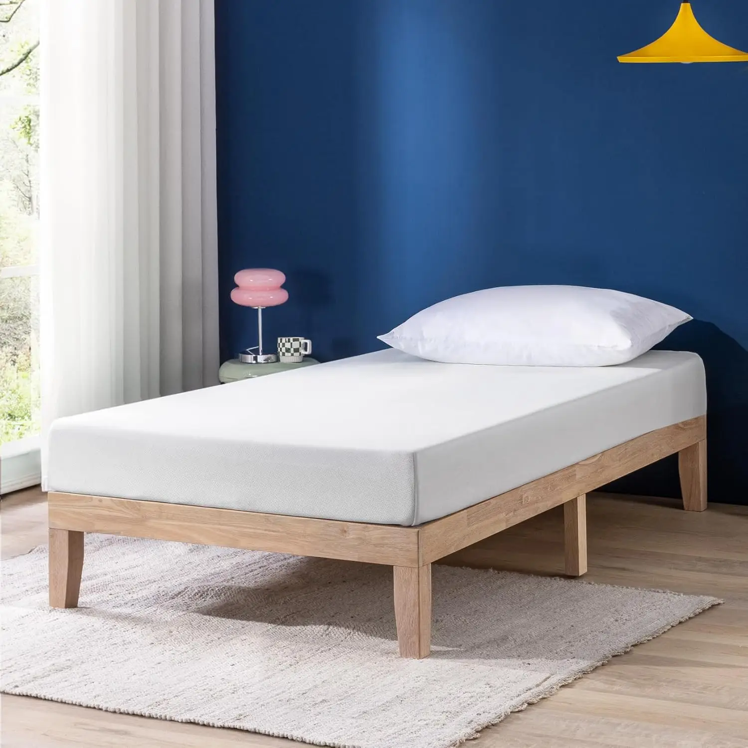 

6 Inch Memory Foam Mattress, Medium Firm with Cooling Gel, Certified Safe Foams & Fabric, Twin Size in a Box