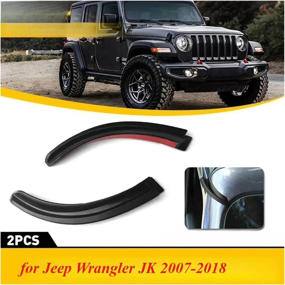 

Car Rain Gutter Extensions Roof Water Guard Diversion Channel Slot For Jeep Wrangler JK JKU 2007-2018 External Accessory