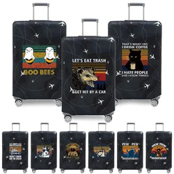 Stretch Fabric Luggage Protective Cover Dust Cover Anti-Scratch Suitcase Suit for 18-32 Inch Bag Pew Pattern Travel Accessories