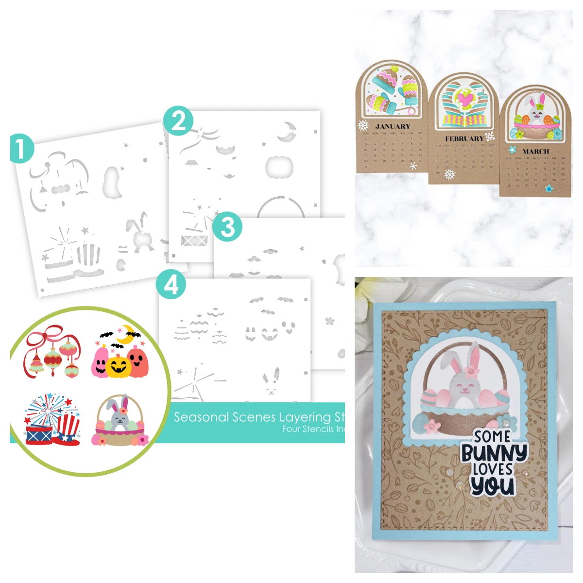 

Taylored "Seasonal Scenes Layering Stencil You've Been Framed Metal Cutting Dies Stamp for DIY Scrapbook Handmade March 2026 New