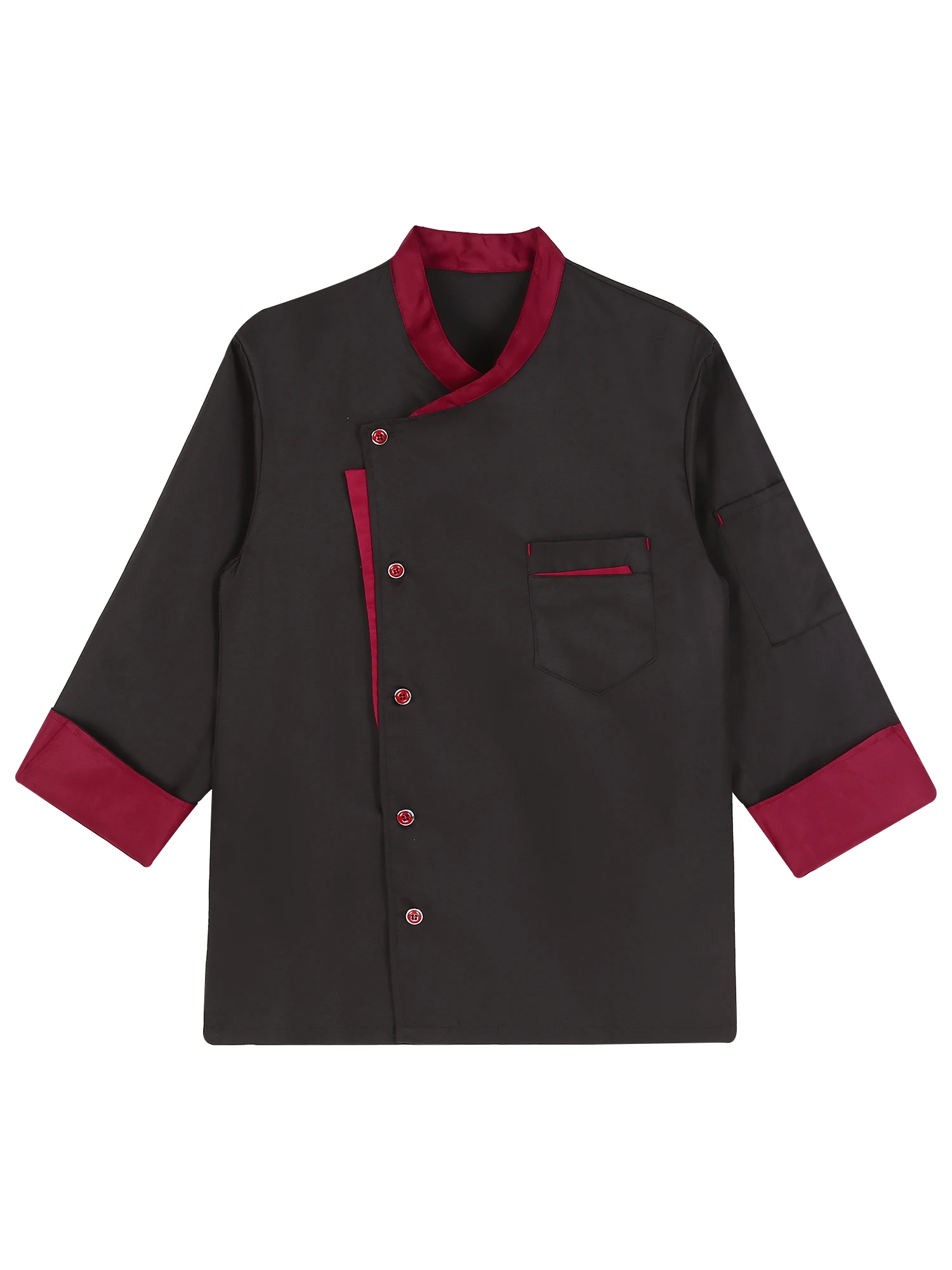 Unisex Chef Kleding Uniform Restaurant Keuken Koken Chef Jas Ober Werk Jassen Lange Sheeve Chef Jas Voor Mannen En Vrouwen