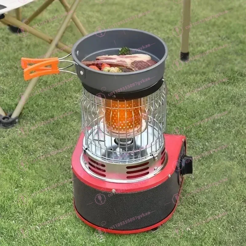 Portable Heater for Outdoor Camping Gas Stove Windproof Tourist Gas Burner Tent Stoves Heater Picnic BBQ Cooking Stove