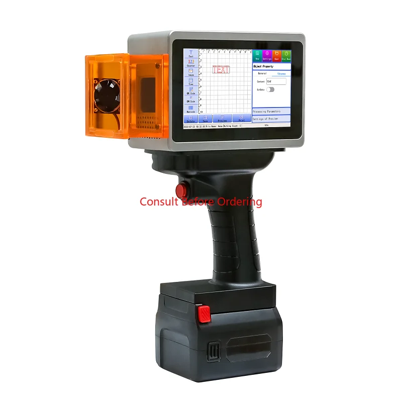 L4 PRO Macchina per marcatura di fibre portatile Macchina per marcatura portatile Data di scadenza Mini stampante per logo