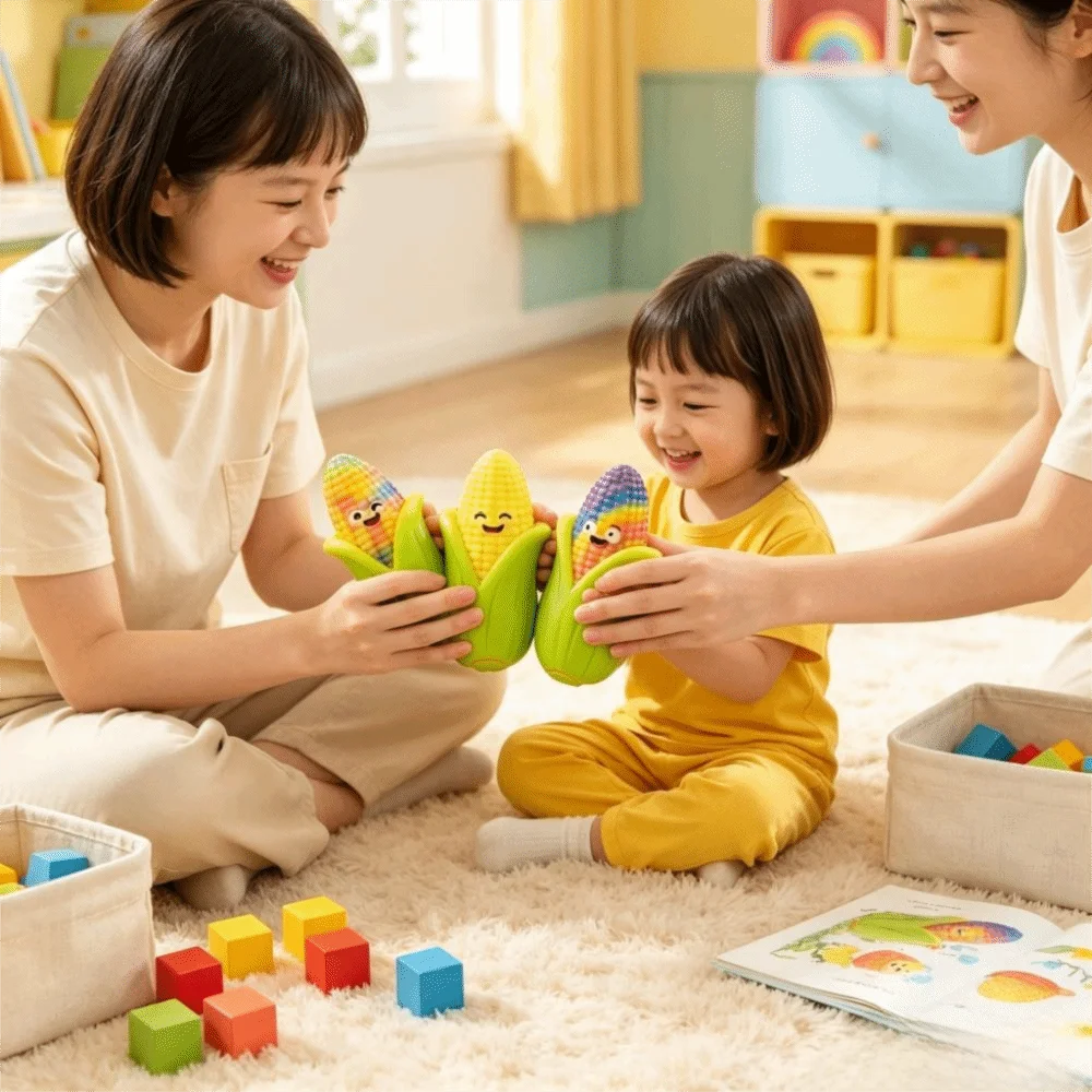 Soft Corn Squishy Slow Rising PU Material Corn Fidget Realistic Corn Shape Slow Rebound Corn Reduce Pressure Adults