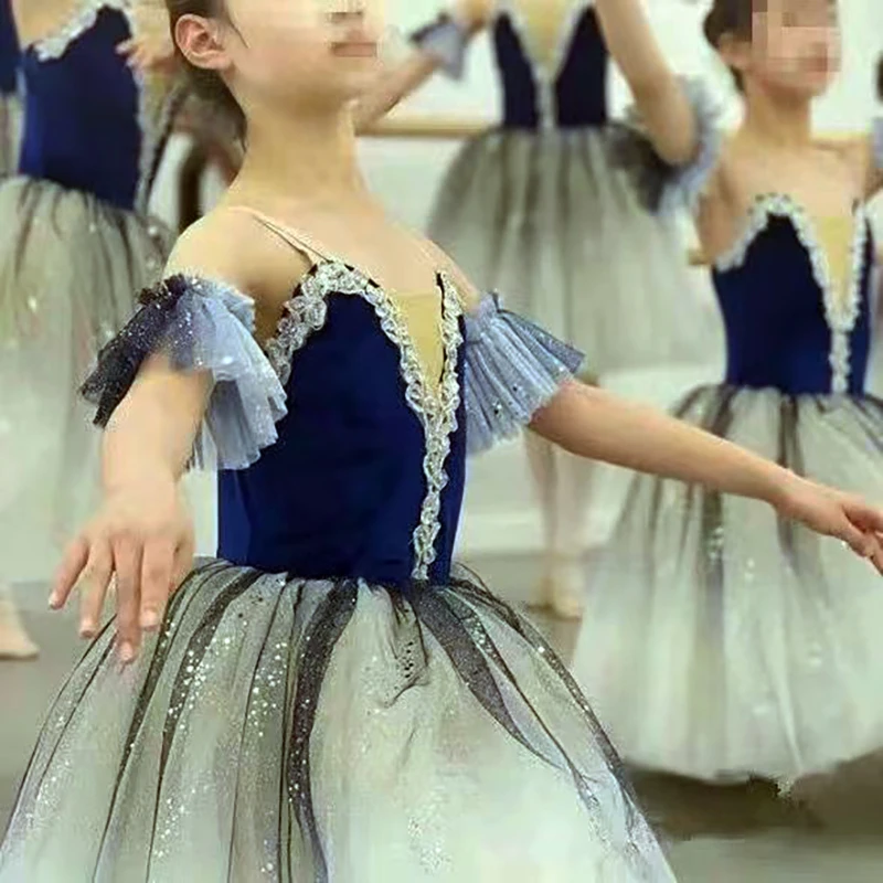 Gonna da balletto per bambini Ragazze Gonna da ballo per donne Bambini adulti Paillettes Tutu di balletto professionale Abito da ballerina Abbigliamento da prestazione