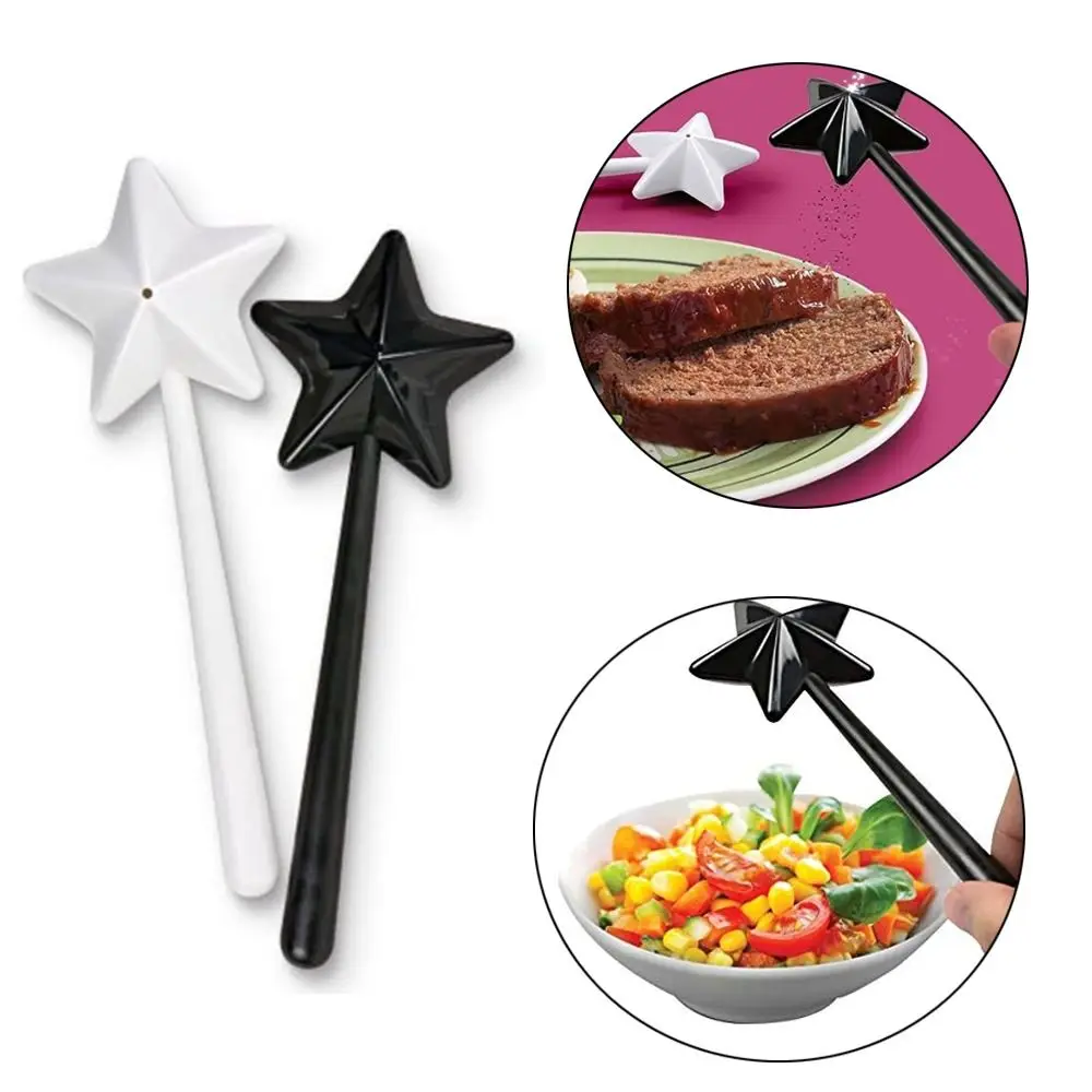 High Quality Plastics Salt Shakers Star Long Hand Salt Pepper Magic Wands Seasoning Container Kitchen & Dining