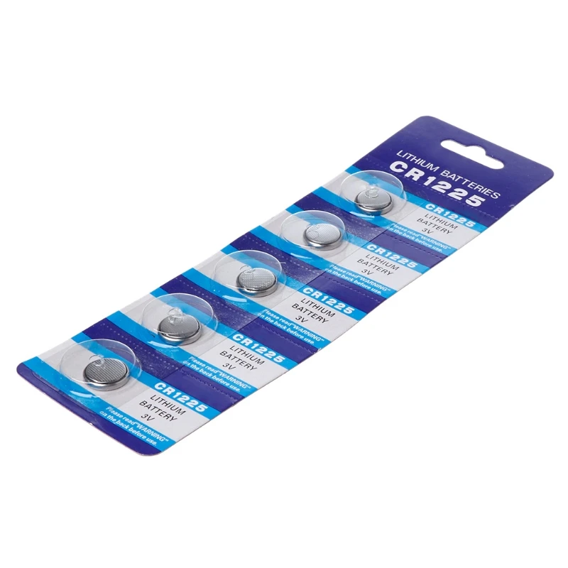 Baterias botão célula botão relógio bateria lítio 3V CR1225 para relógios