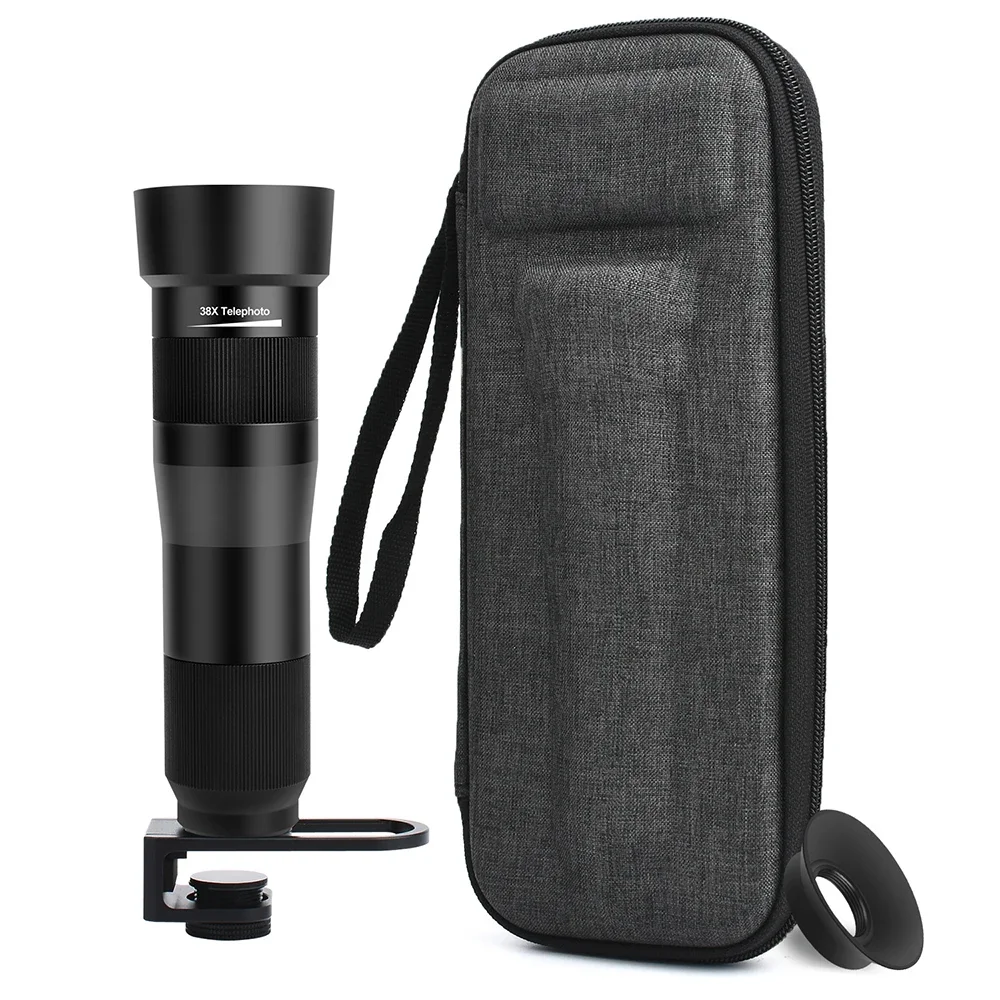 

GiAi 38X Zoom Telephoto Lens With Tripod Universal Optics Glass Telescope Phone Camera Lens Zoom Lens For Mobile Phone