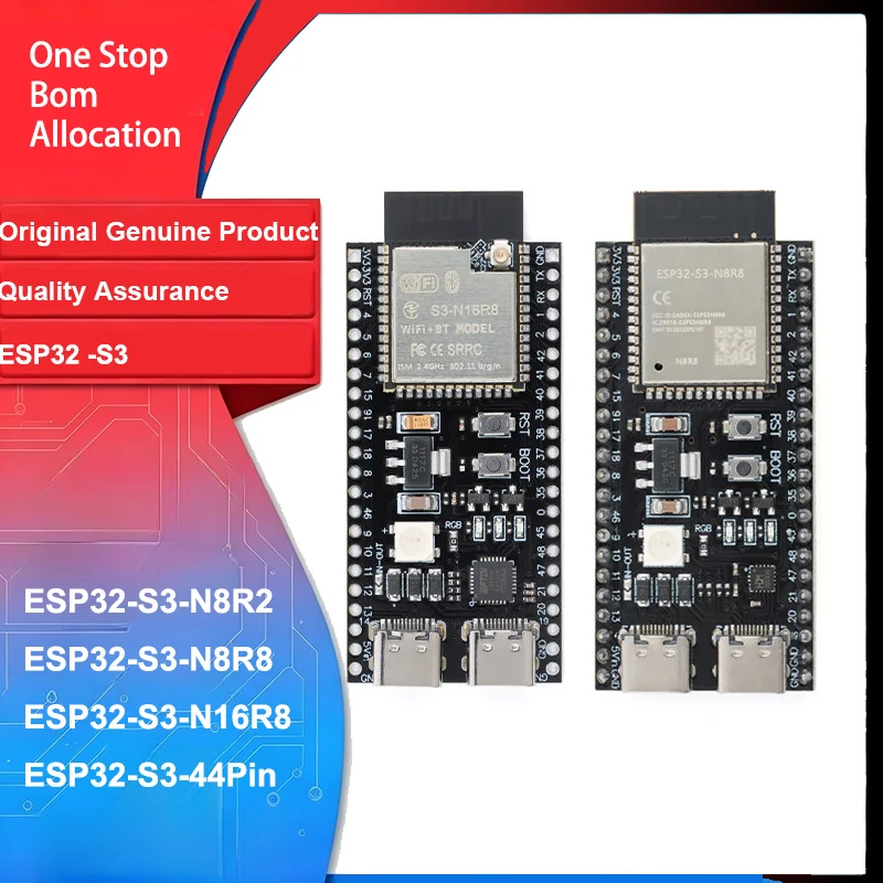 ESP32‑S3 Development Board N8R2 / N8R8 / N16R8/44PinWireless WiFi and Bluetooth Dual‑Core 32‑Bit MCU Core Module   for Arduino