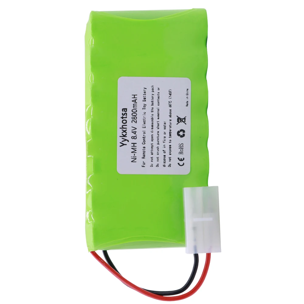 8.4V 2800 mAh แบตเตอรี่ NiMH AA L6.2-2P/SM JST/EL-2P ปลั๊กสำหรับ RC ของเล่นรถถังรถไฟหุ่นยนต์เรือปืน Ni-MH 8.4V NI-MH แบตเตอรี่