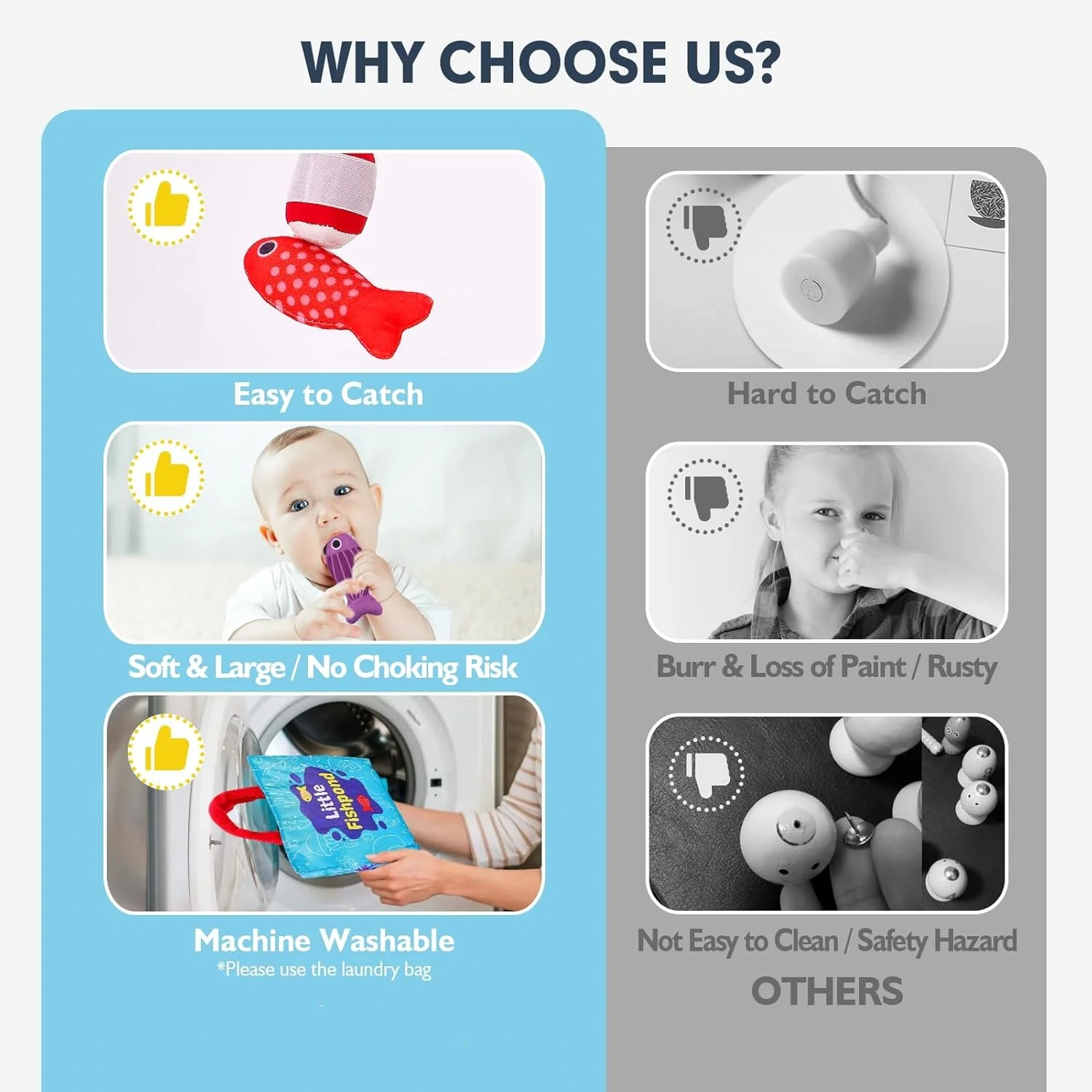 Brinquedo montessori para crianças, jogo de pesca de pano com copos de empilhamento, classificação de cores, brinquedo de educação precoce, contagem de números, brinquedo de matemática, presente