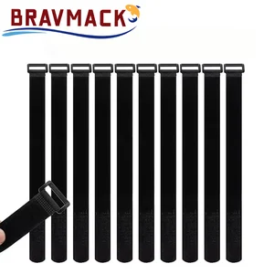 10pcs nylon Cable Ties Reusable Hook and Loop Strap for Organizing Wires and Cords - Secure and Convenient Fastening Solution