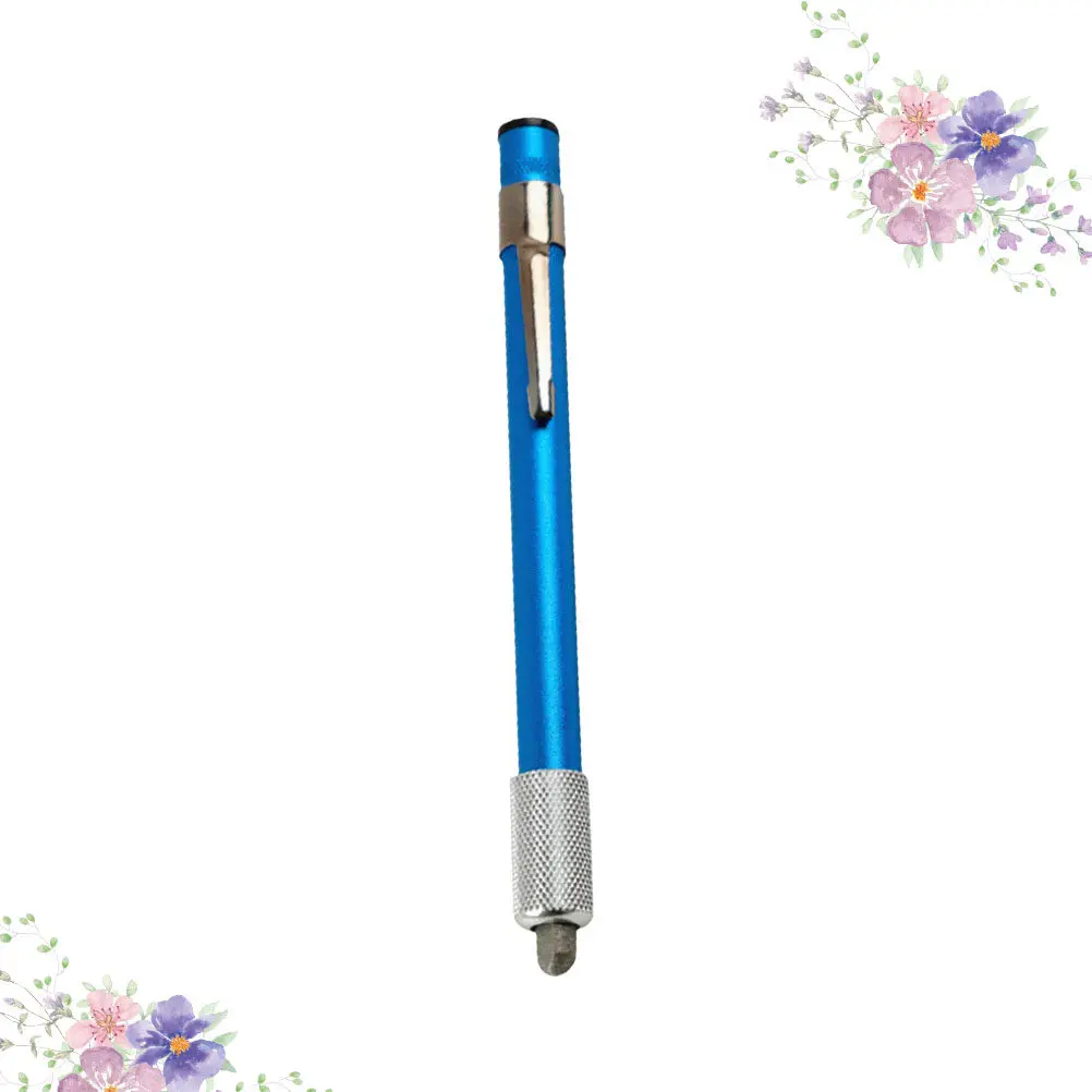 1Pcs Retractable Pen Shaped Sharpener Diamond Groove Flat Rod for Serrated Blades Hooks Ceramic Cutters Survival Gear Portable