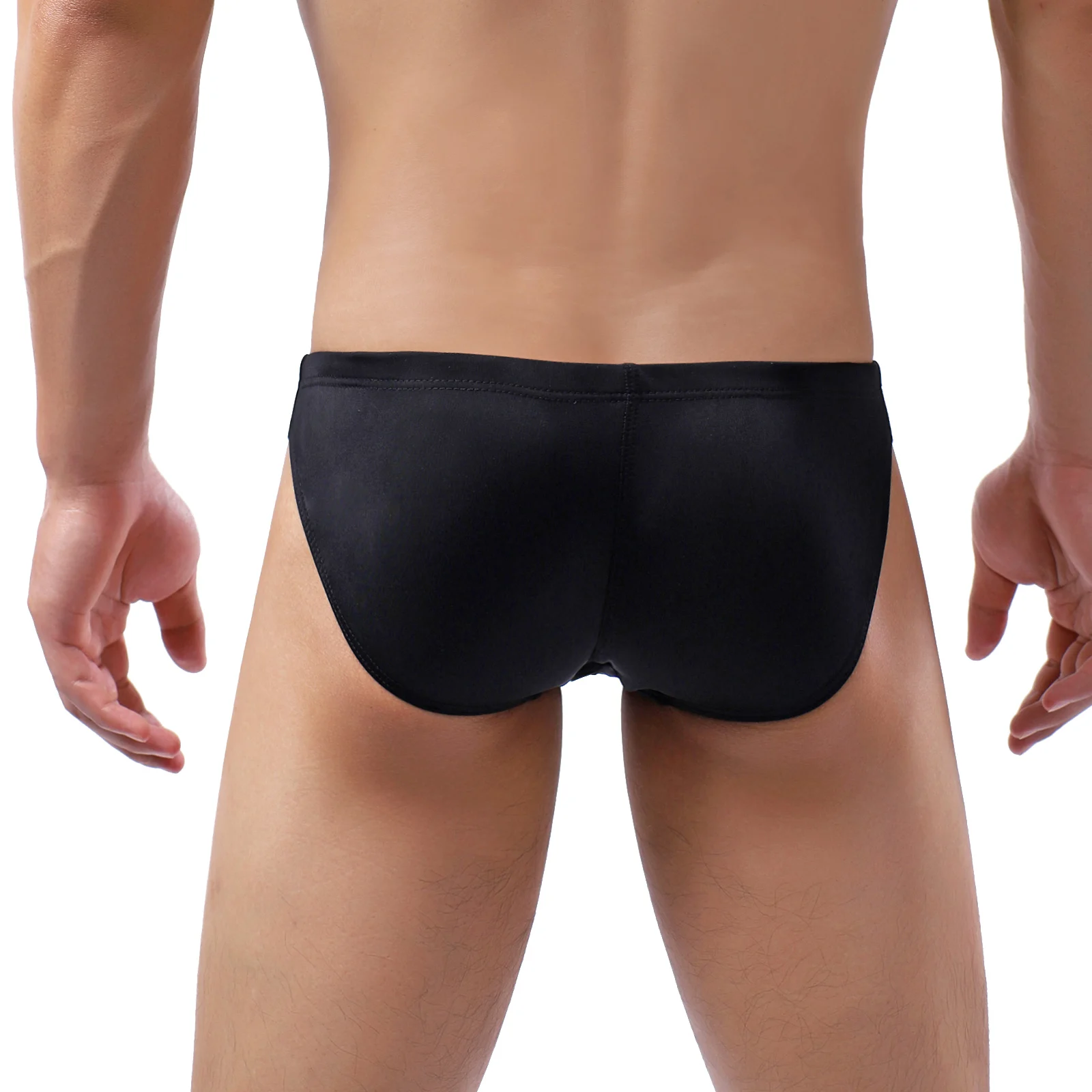 Men's Swimming Casual Breathable Elastic Lace-Up Underwear Men Swim Trunks Swimwear Swimsuits Beach Shorts Gay Big Penis Briefs