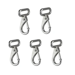Metal Clasps Lanyard Hook with Keys Rings Hooks Lobster Claw Clasp for Keychains Lanyard