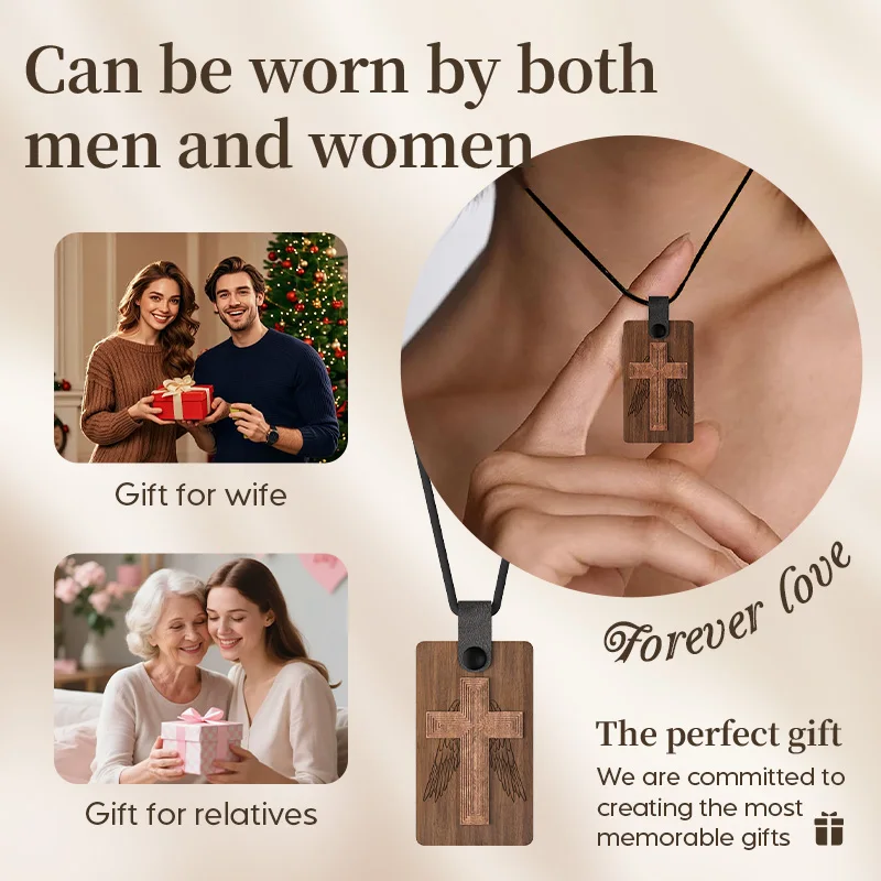 Colar de cruz católica com NFC, colar de versículo da Bíblia diário cristão, presentes de joias religiosas, colar da Bíblia