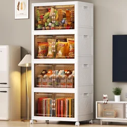 Multifunctional Foldable Multi-Layer Storage Box Locker Living Room Cabinets Furniture Storage Shelf 45 55 65 75cm