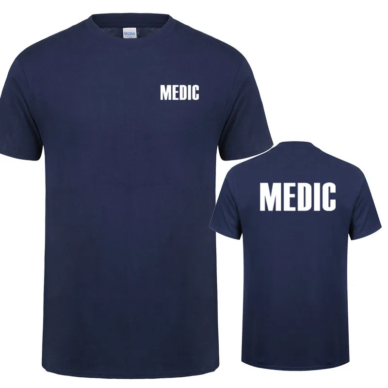 Medic T Shirt Summer Men Cotton Short Sleeve Doctor T-shirts Mans Clothing Tops OT-004