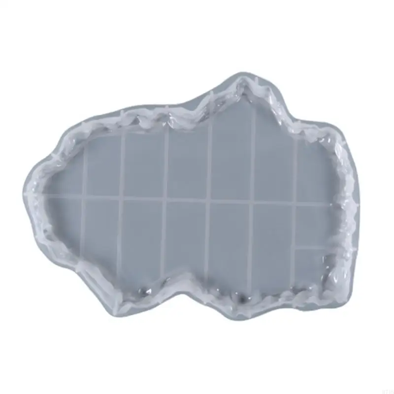 

37JB Tray Mould Silicone Tray Resin Molds for Fruit Tea Bowl Mat Home Decor Irregular Resin Tray Molds