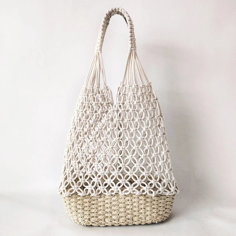 Borse a tracolla da donna in paglia casual Borse in vimini intrecciate Borsa da spiaggia in rattan Borsa da spiaggia da viaggio di grande capacità