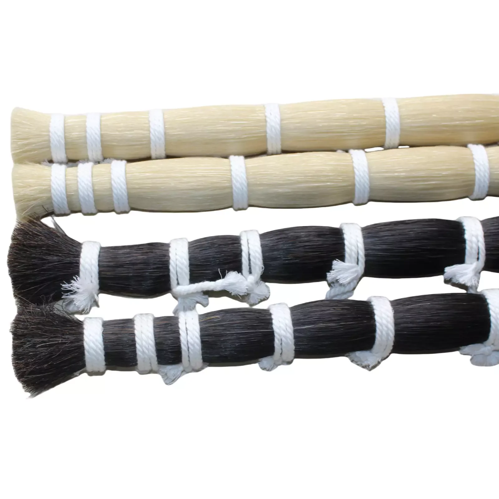 

500g Natural Real Horse Tail Hairs Black White Violin bow Hair Horsehair 80-85cm