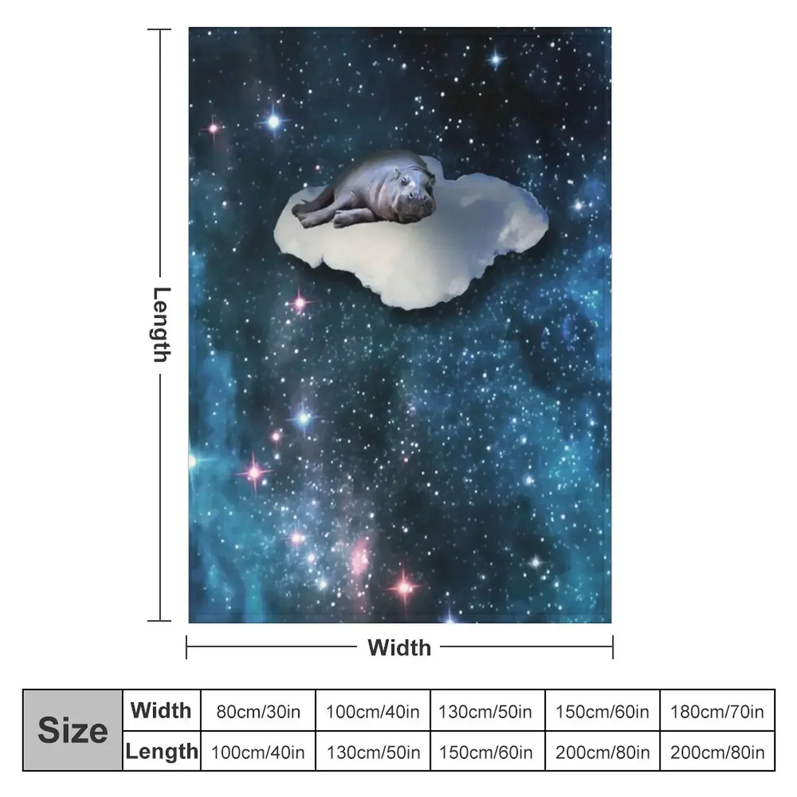 Hippo Heaven Throw Blanket Blankets For Bed Polar Blankets