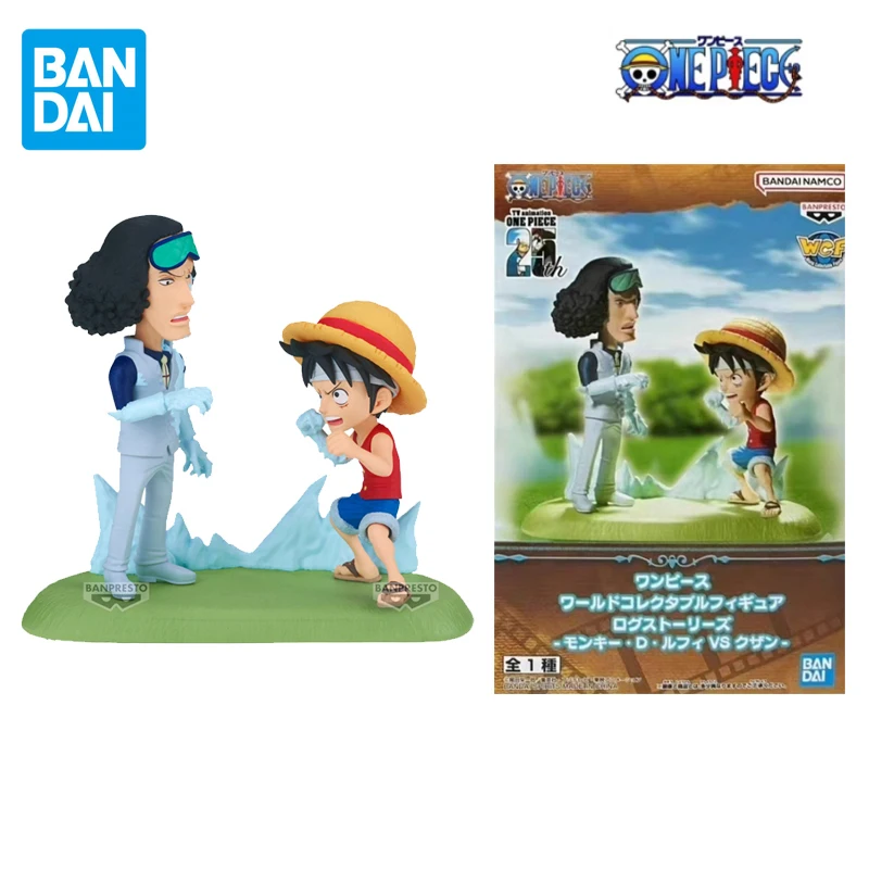

BANDAI Original One Piece WCF LOG STORIES Monkey D. Luffy Kuzan Anime Action Figures Toys For Boys Girls Gift Collectible Model