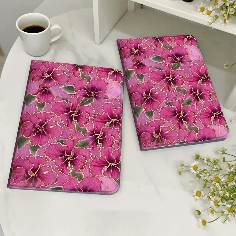 

Pink Hibiscus Flower Pattern Case For Honor MediaPad MatePad 6 7 X8 M5 M6 V6 V7 T5 T10 T10s 10 11 SE C5e X8a Pro Lite Tablet